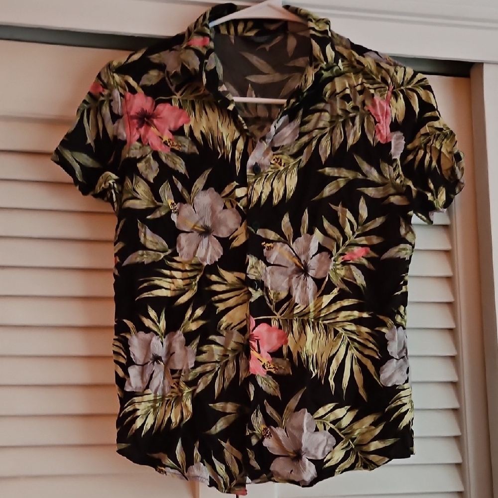 Primark Kids Floral Short Sleeve Shirt